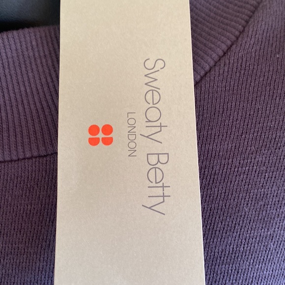 Sweaty Betty One & Done NWT Long Sleeve mock neck Organic Cotton Sweat Dress med - Picture 8 of 11